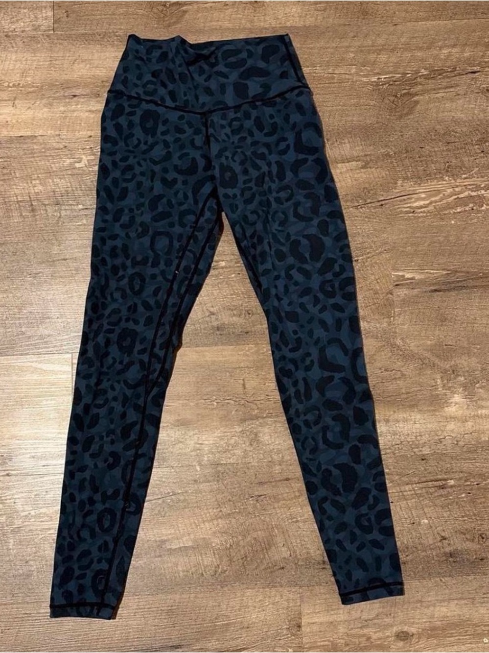 Girls' Black Leopard Print Active Leggings